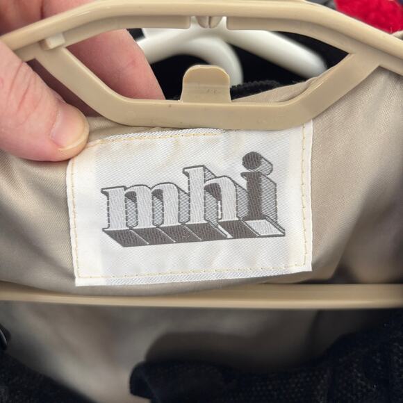 VINTAGE Maharishi MHI Black Victorian Overcoat 12 car coat lady coat ruffle - Picture 9 of 12